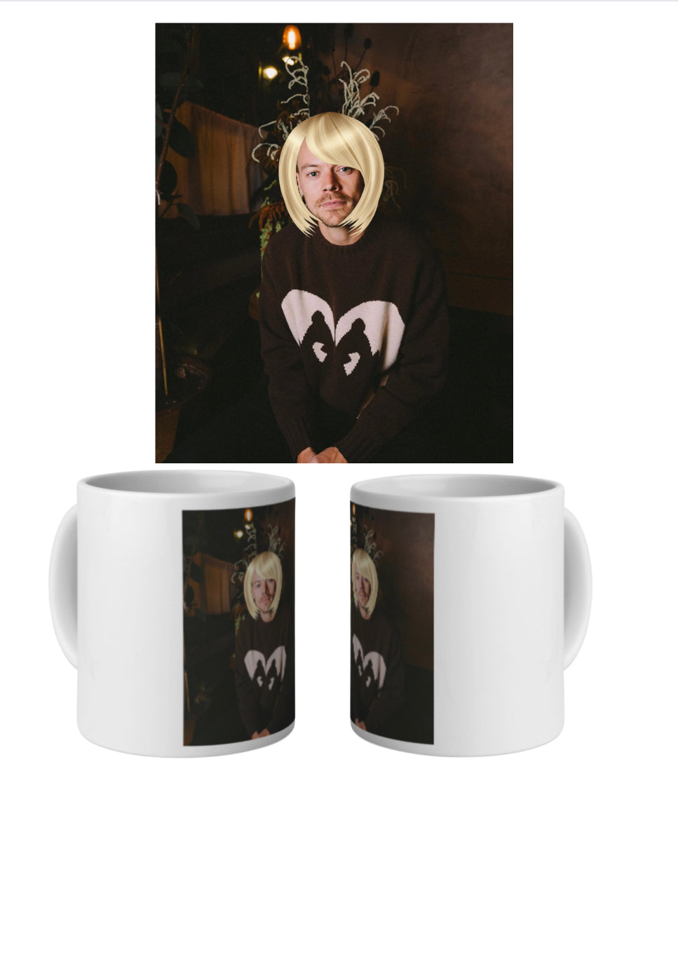 Hairy Styles Haircut Parody Coffee Mug